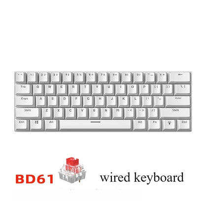 Teclado mecanico 60% gaming keyboard gamer mechanical keyboards pc teclados laptop oficina mini key board klavye teclas white