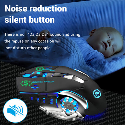 RGB Dual-Mode Bluetooth 5.2 Mouse 2.4G Wireless Mouse Gaming Mouse Rechargeable Silent Mouse 3600 DPI Mouse Mice for Laptop