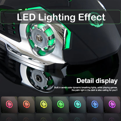 RGB Dual-Mode Bluetooth 5.2 Mouse 2.4G Wireless Mouse Gaming Mouse Rechargeable Silent Mouse 3600 DPI Mouse Mice for Laptop