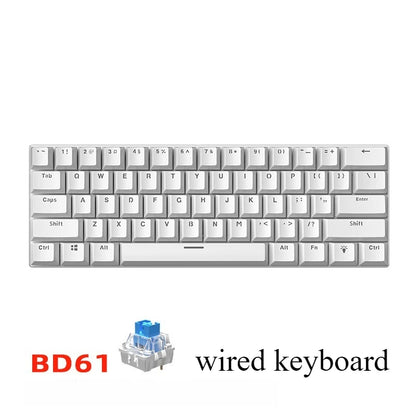 Teclado mecanico 60% gaming keyboard gamer mechanical keyboards pc teclados laptop oficina mini key board klavye teclas white