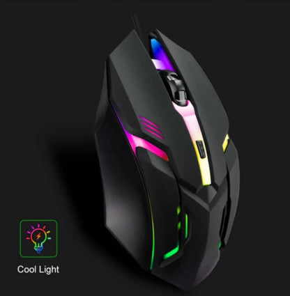 2025 Latest High-Quality Ergonomic Gaming Mouse for Desktop and Laptop Computers,4-Button USB RGB Backlit Mouse